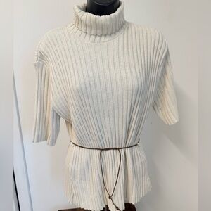 Kathy Ireland Cream Knit Sweater